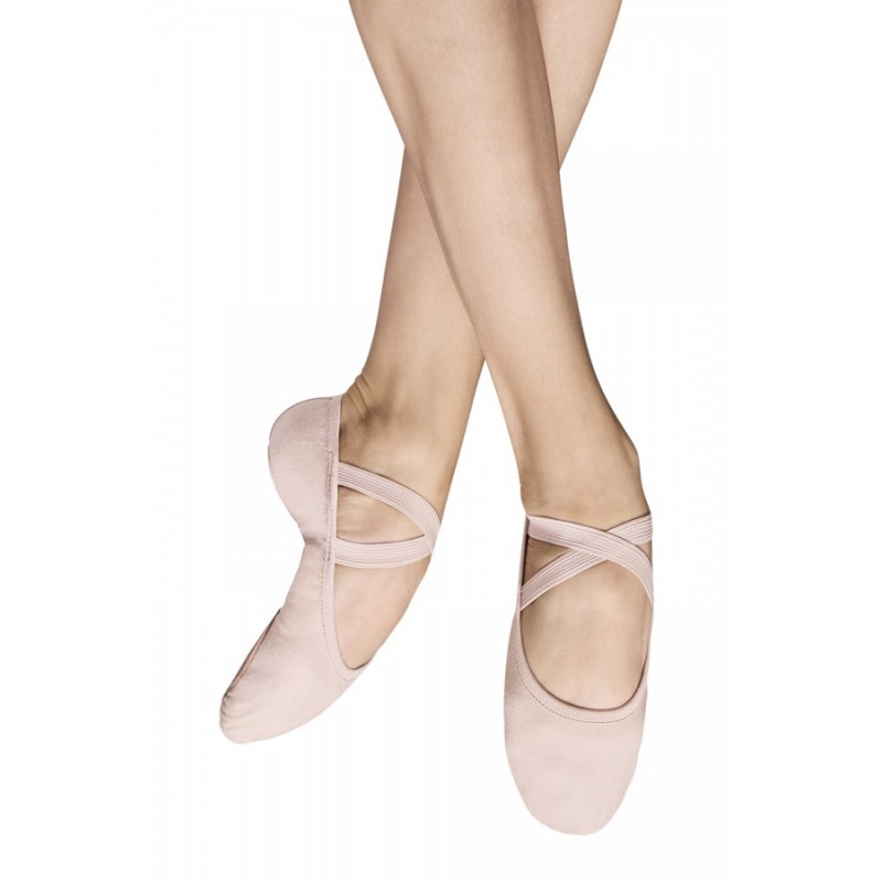 chaussons de danse demi-pointes BLOCH PERFORMA toile theatrical pink femme