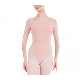 Justaucorps danse REPETTO manches 3/4 nude