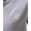 t-shirt logo "r" REPETTO S0561 gris chiné