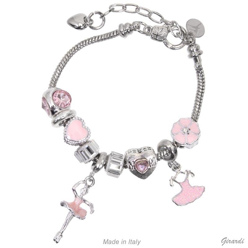 bracelet charms ballerine rose GIRARDI B33161/2