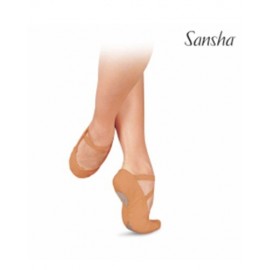 chaussons de danse demi-pointes SANSHA PRO1C caramel