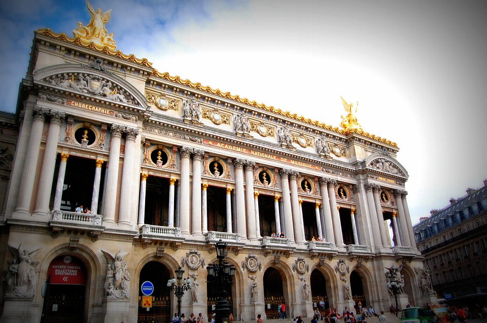 L'opéra Garnier de Paris.