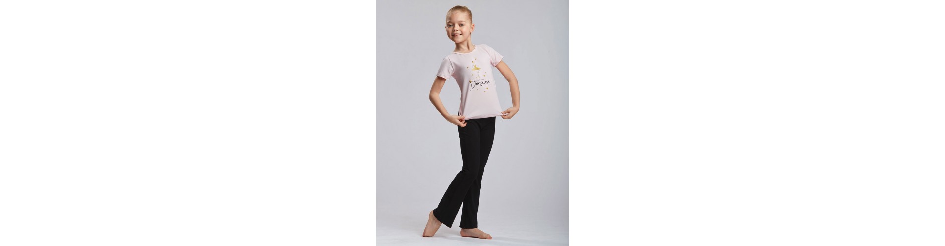 Freebily Pantalon Basic Enfant Filles Pantalon Lâche de Danse Yoga Sport Extensible Pantalon Classique pour Danse Jazz Noir Legging 6-14 Ans
